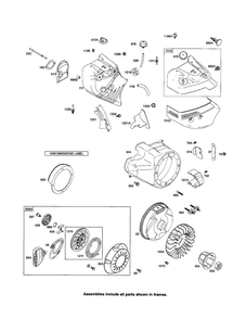 Rewind Starter/Flywheel Diagram and Parts List for 20M200 0007-0919 Briggs and Stratton Engine